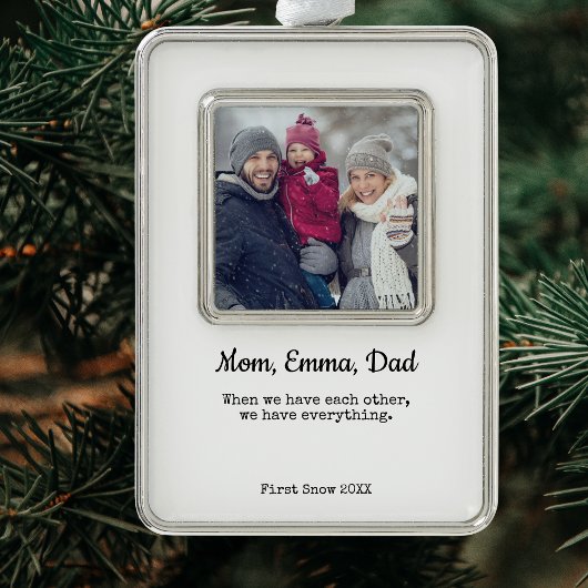 Familie Foto Aangepaste Kerstboom Ornament