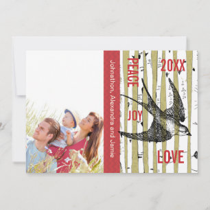 Familie Foto Birch Tree  vogels