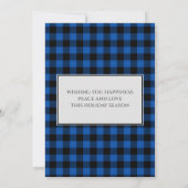 Familie Foto Blue Buffalo Pset Merry Kerstry Kaart (Achterkant)