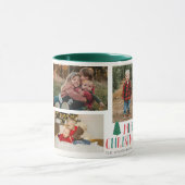 Familie Foto cadeau Gekleurde Noel Kerstmis Mok (Midden)