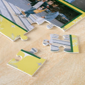 Familie Foto Collage 10 Afbeeldingen Golden gepers Legpuzzel (Zijkant)