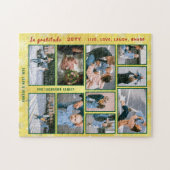 Familie Foto Collage 10 Afbeeldingen Golden gepers Legpuzzel (Horizontaal)