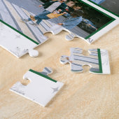 Familie Foto Collage 10 Afbeeldingen Wit Gepersona Legpuzzel (Zijkant)