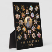 Familie Foto Collage 21 Afbeeldingen Black Gold + Fotoplaat (Zijkant)