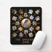 Familie Foto Collage 21 Afbeeldingen Black Gold +  Muismat (Met muis)