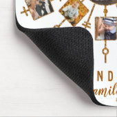 Familie Foto Collage 21 Afbeeldingen White Gold +  Muismat (Hoek)