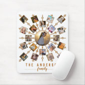 Familie Foto Collage 21 Afbeeldingen White Gold +  Muismat (Met muis)