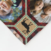 Familie Foto Collage 28 Red Buffalo Play Quilt Fleece Deken (Hoek)