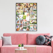 Familie Foto Collage 31 Afbeelding Dark Gray Canvas Afdruk (Insitu (Woonkamer))