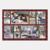 Familie Foto Collage 36 Afbeeldingen | Buffalo Pla Inpakpapier Vel (Voorkant)