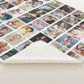 Familie Foto Collage 56 Square Afbeelding Easy Cus Sherpa Deken (3/4)