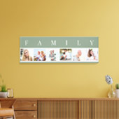FAMILIE Foto Collage 6 Afbeelding Green and Natura Canvas Afdruk (Insitu (Woonkamer))