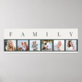FAMILIE Foto Collage 6 Afbeelding Strip Aangepast Poster (Voorkant)