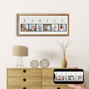 FAMILIE Foto Collage 6 Afbeelding Strip Aangepast Poster