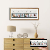 FAMILIE Foto Collage 6 Afbeelding Strip Aangepast Poster