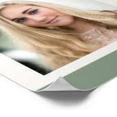 FAMILIE Foto Collage 6 Afbeelding Strip Green Cust Poster (Hoek)