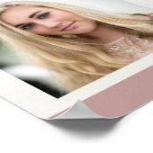 FAMILIE Foto Collage 6 Afbeelding Strip Roze Aange Poster (Hoek)