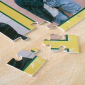 Familie Foto Collage 6 Afbeeldingen Golden geperso Legpuzzel (Zijkant)