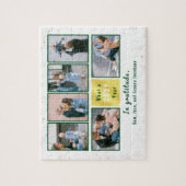 Familie Foto Collage 6 Afbeeldingen Wit Gepersonal Legpuzzel (Verticaal)