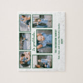 Familie Foto Collage 6 Afbeeldingen Wit Gepersonal Legpuzzel (Verticaal)