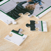 Familie Foto Collage 6 Afbeeldingen Wit Gepersonal Legpuzzel (Zijkant)