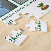 Familie Foto Collage 6 Afbeeldingen Wit Gepersonal Legpuzzel (Zijkant)