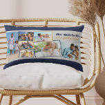Familie Foto Collage 7 Foto's en aangepaste tekst  Kussen<br><div class="desc">Creëer uw eigen fotokussen en voeg uw aangepaste tekst toe - ideaal voor foto's van gezinshereniging of vakantie. Het fotomalplaatje is klaar voor u om 7 van uw favoriete afbeeldingen toe te voegen die automatisch in een zigzag willekeurige afbeelding controle worden getoond. Enkele van uw afbeeldingen zijn gemaakt, sommige zijn...</div>