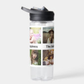 Familie Foto Collage 8 Aangepast Afbeelding | Naam Waterfles (Rechts)