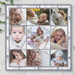 Familie Foto Collage 9 Instagram Afbeeldingen | Ma Vierkante Klok