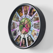 Familie Foto Collage Aangepast 13 Retro Paarse Tie (Hoek)