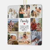 Familie Foto Collage Aangepast citaat Keepomwille Keramisch Ornament (Links)