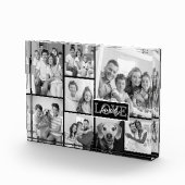 Familie Foto Collage Black en White Love (Rechts)