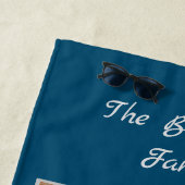 Familie Foto Collage Blue  Strandlaken (In situ)