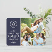 Familie Foto Collage Chanoeka Kaart (Staand voorkant)