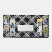 Familie foto collage geruite achtergrond bureaumat (Keyboard & Muis)