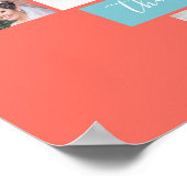 Familie Foto Collage Heart 17 Afbeeldingen Naam Ko Poster (Hoek)