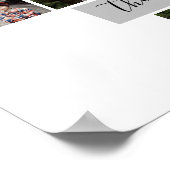 Familie Foto Collage Heart 17 Afbeeldingen Naam Wh Poster (Hoek)