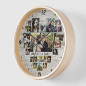 Familie Foto Collage Heart 20 Pics Naam Boerderij  (Hoek)