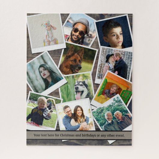 Familie Foto Collage Jigzaag Puzzle Legpuzzel (Verticaal)