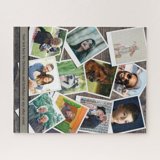 Familie Foto Collage Jigzaag Puzzle Legpuzzel (Horizontaal)