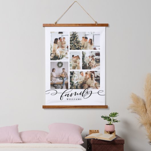 Familie Foto Collage Keepomwille Hangend Wandkleed (Slaapkamer)