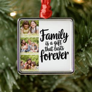 Familie Foto Collage Keepomwille Metalen Ornament