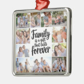 Familie Foto Collage Keepomwille Metalen Ornament (Links)
