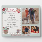 Familie Foto Collage Keepomwille Recipe Holiday Fotoplaat (Voorkant)