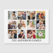 Familie Foto Collage Magnet Kaart (Voorkant)
