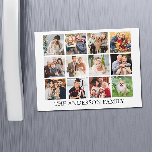 Familie Foto Collage Magnet Kaart