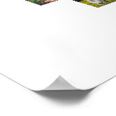 Familie Foto Collage Naam in Hart 25 Pics White Poster (Hoek)