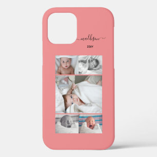 Familie Foto Collage Nieuwe Baby Hoesje Case-Mate iPhone 12 Hoesje
