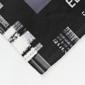 Familie foto collage op buffel plaid patroon fleece deken (Hoek)