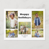 Familie Foto Collage Prettige feestdagen (Voorkant)